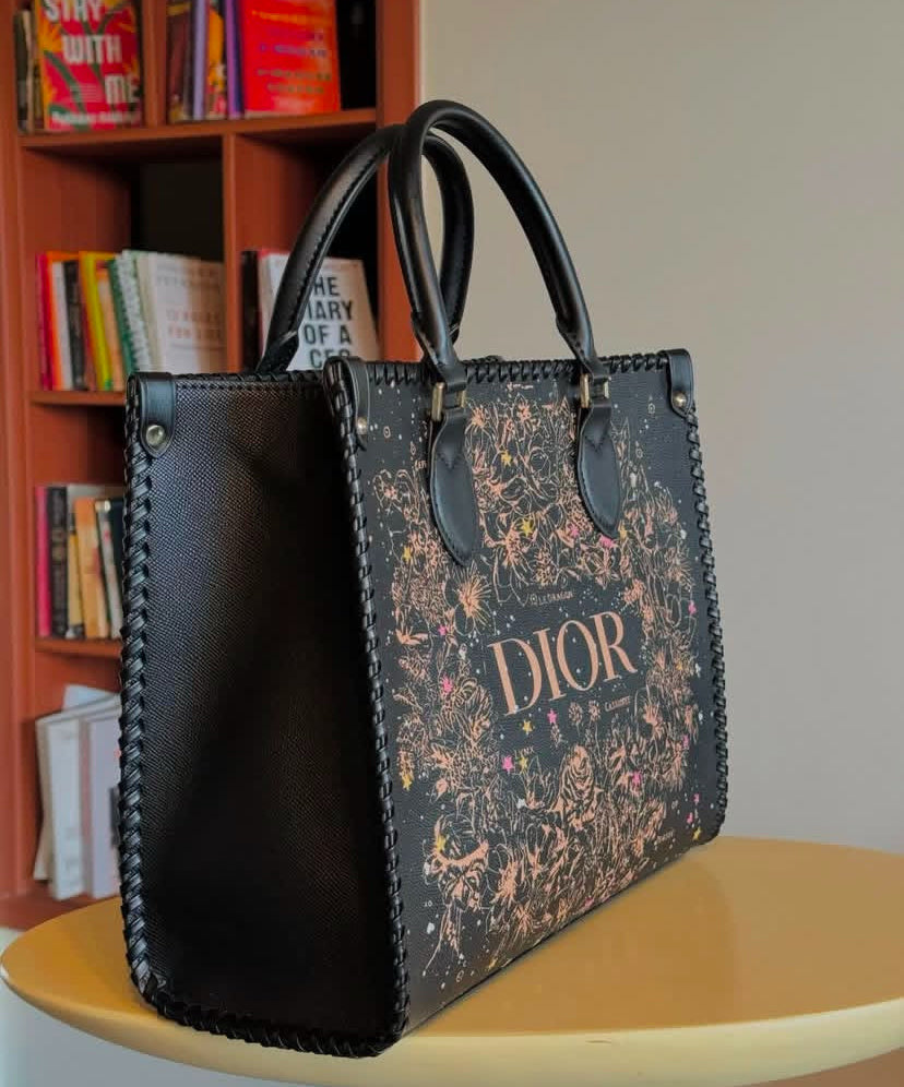 Dior Embroidered Tote Bag