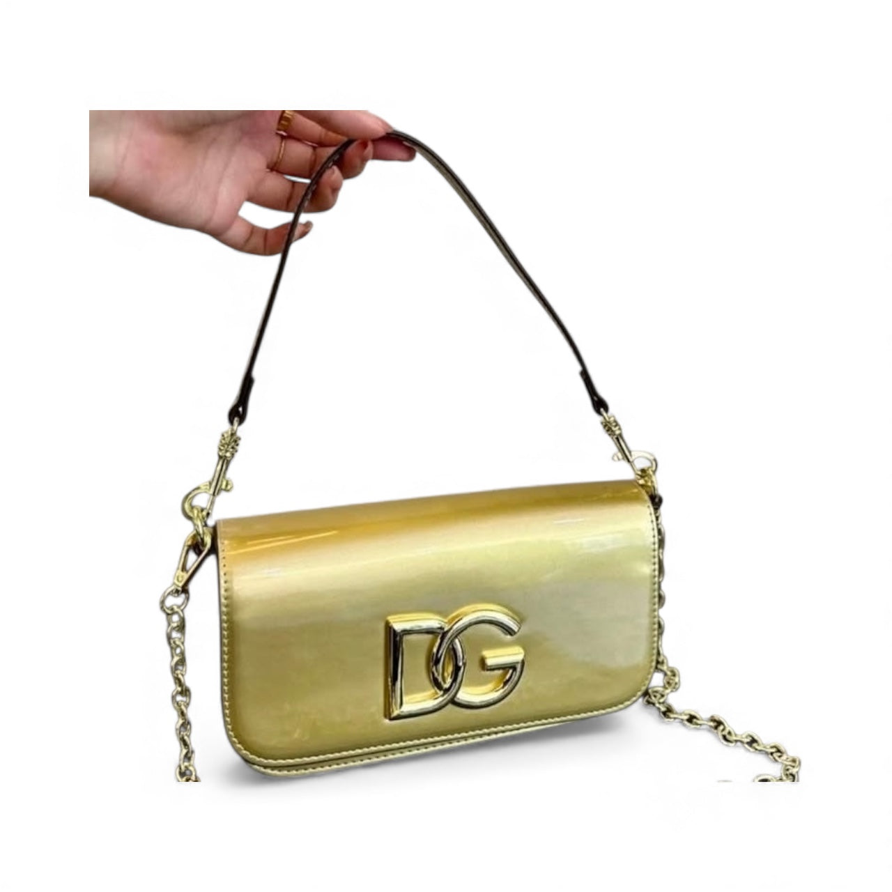 Dolce & Gabbana Gold Shine Shoulder Bag