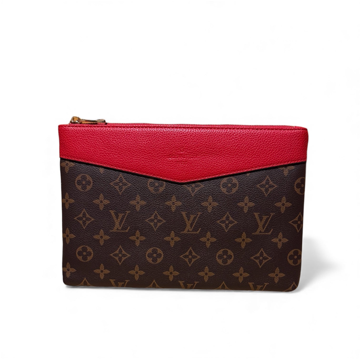 Louis Vuitton Monogram Pochetta – Red Trim
