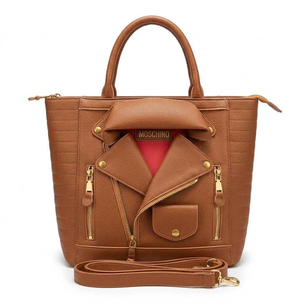 Moschino Biker Jacket Tote Bag