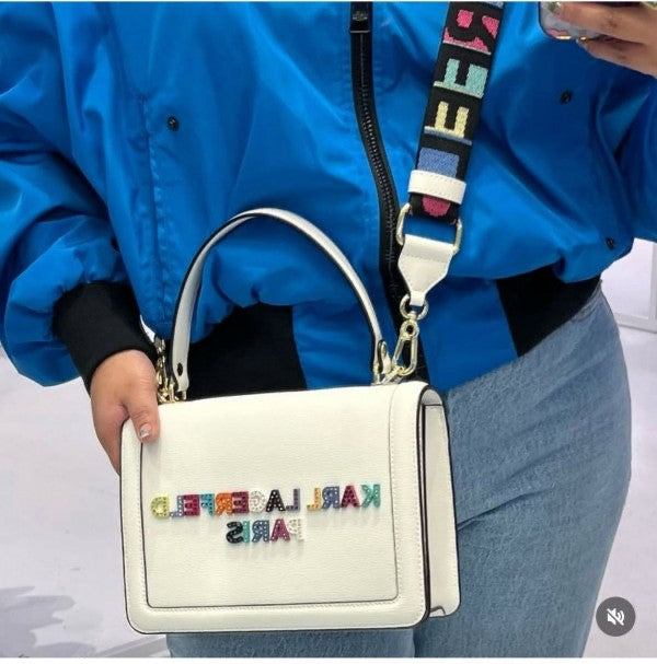 Karl Lagerfeld Paris Multicolor Logo Satchel