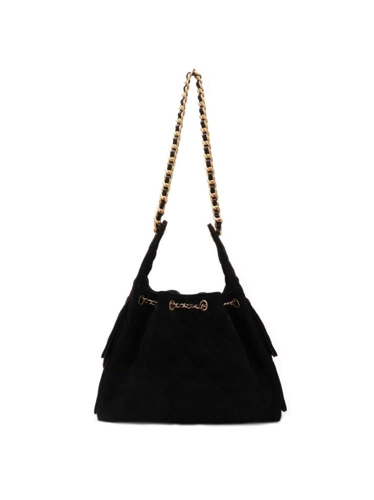 Chanel 25 Quilted Suede Handbag