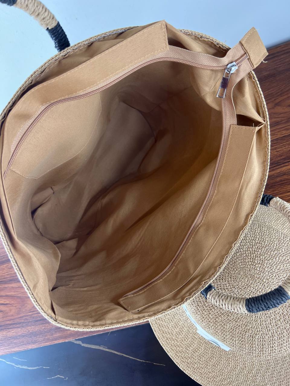 Chloé Woody Basket Bag & Raffia Hat Set