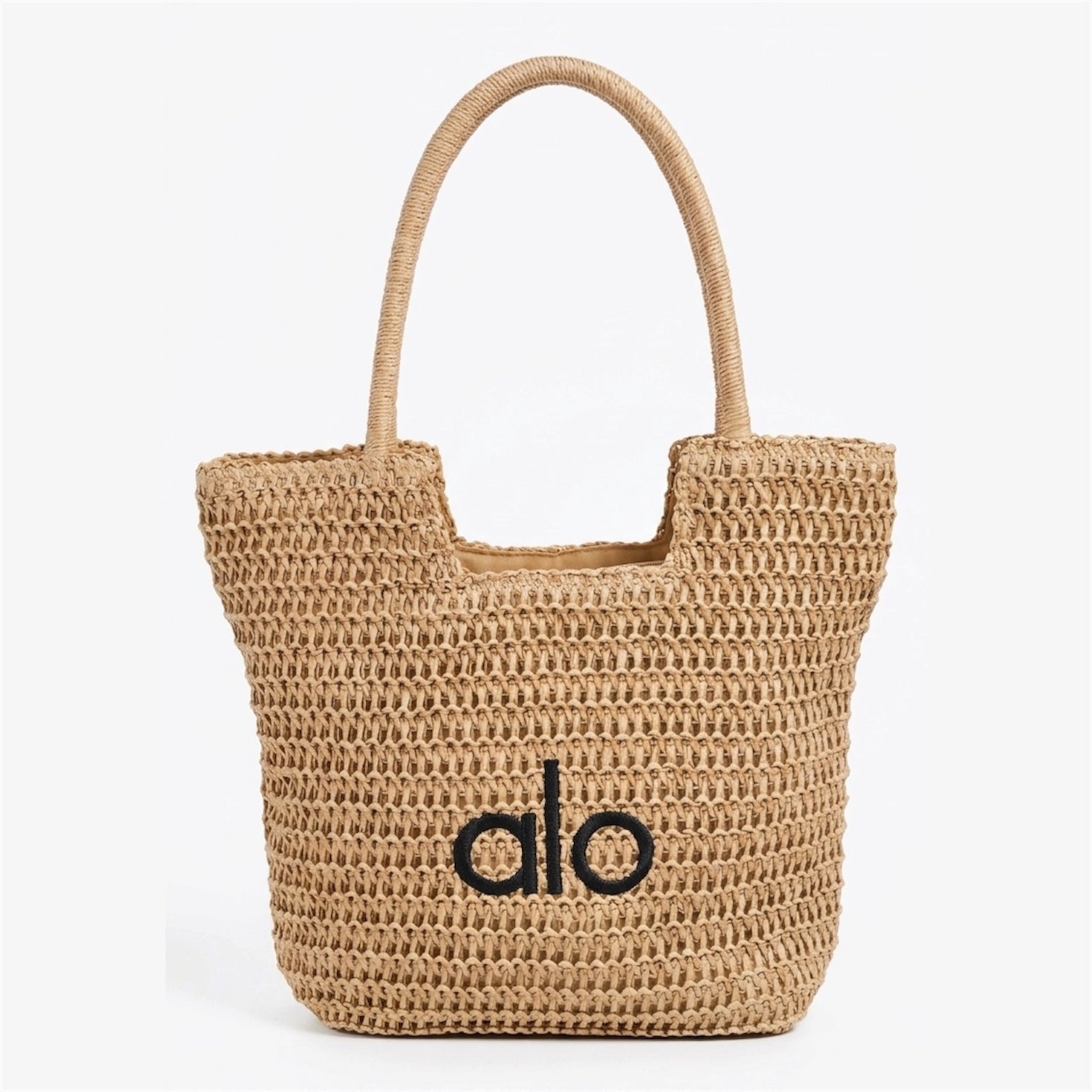 Alo Yoga Crochet Raffia Tote Bag