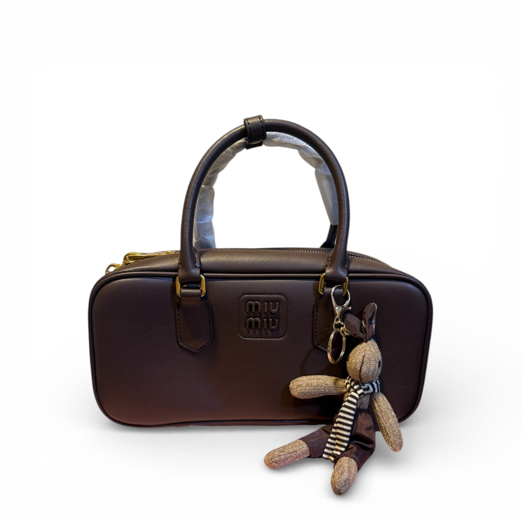 Miu Miu Leather Mini Top Handle Bag