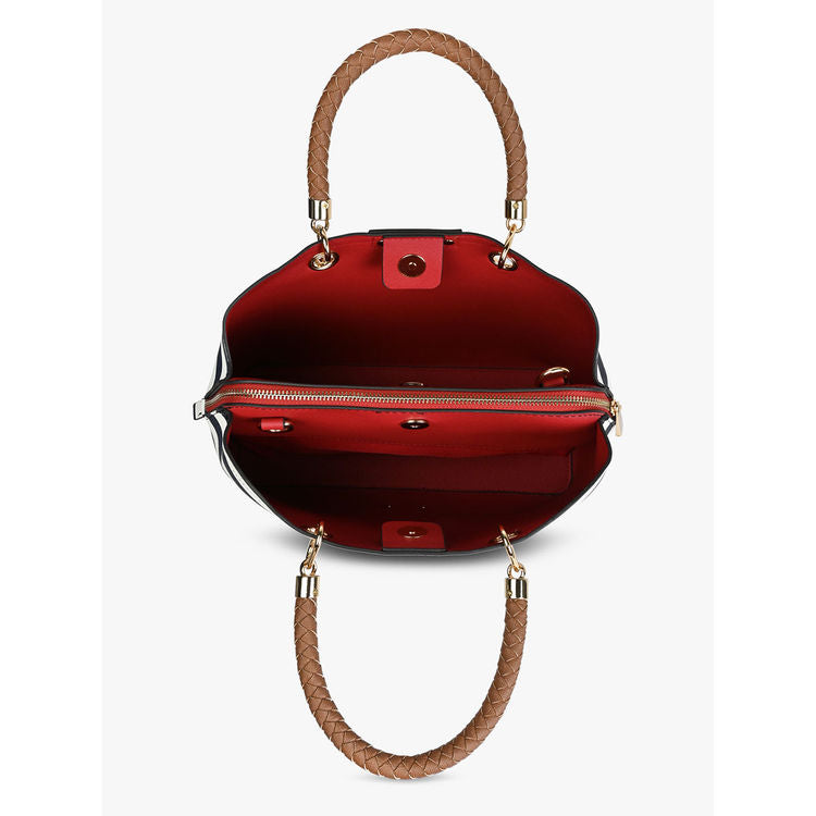 Aldo Striped Top Handle Bag