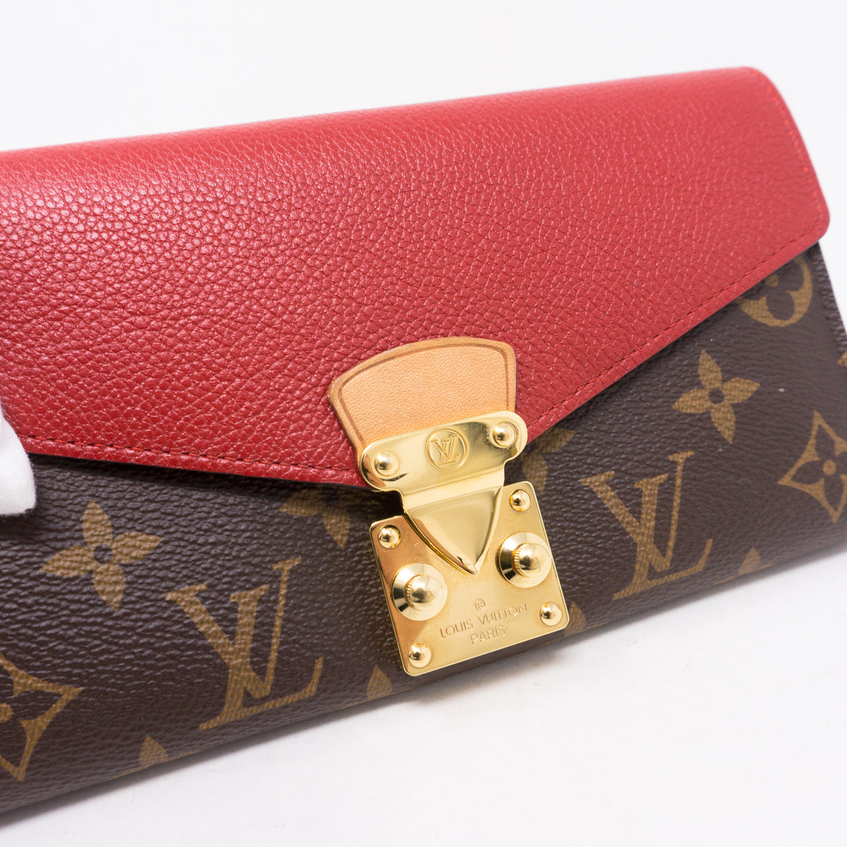 Louis Vuitton Envelope Flap Long Wallet – Monogram with Front Lock Detail
