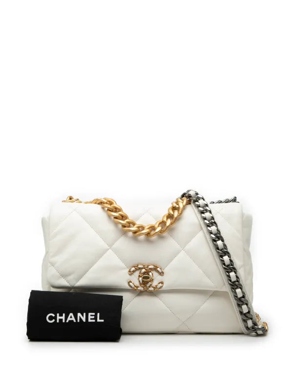 Chanel 19 Bag Small Black Lambskin Leather Crossbody Bag