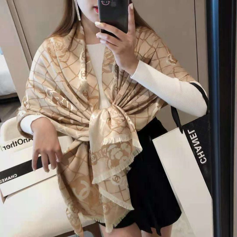 Chanel Double-Face Silk Scarf