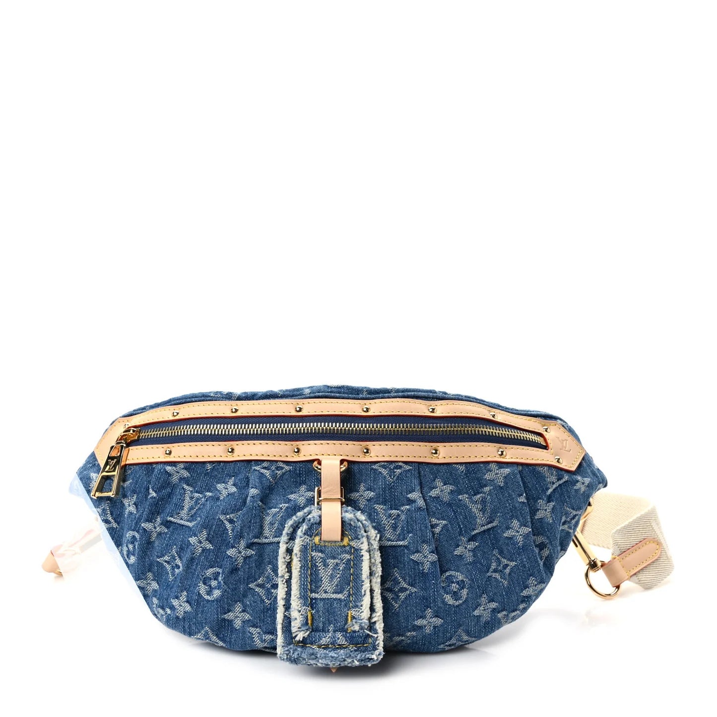 LOUIS VUITTON Monogram Denim High Rise Bumbag Blue