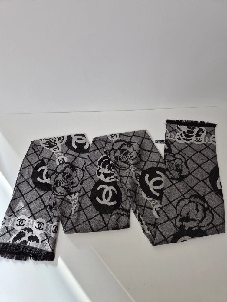 Chanel Double-Face Silk Scarf