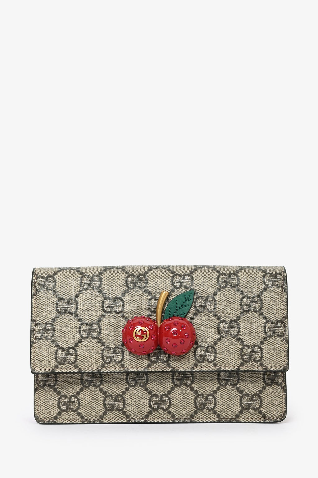 Gucci GG Supreme Cherry Chain Bag