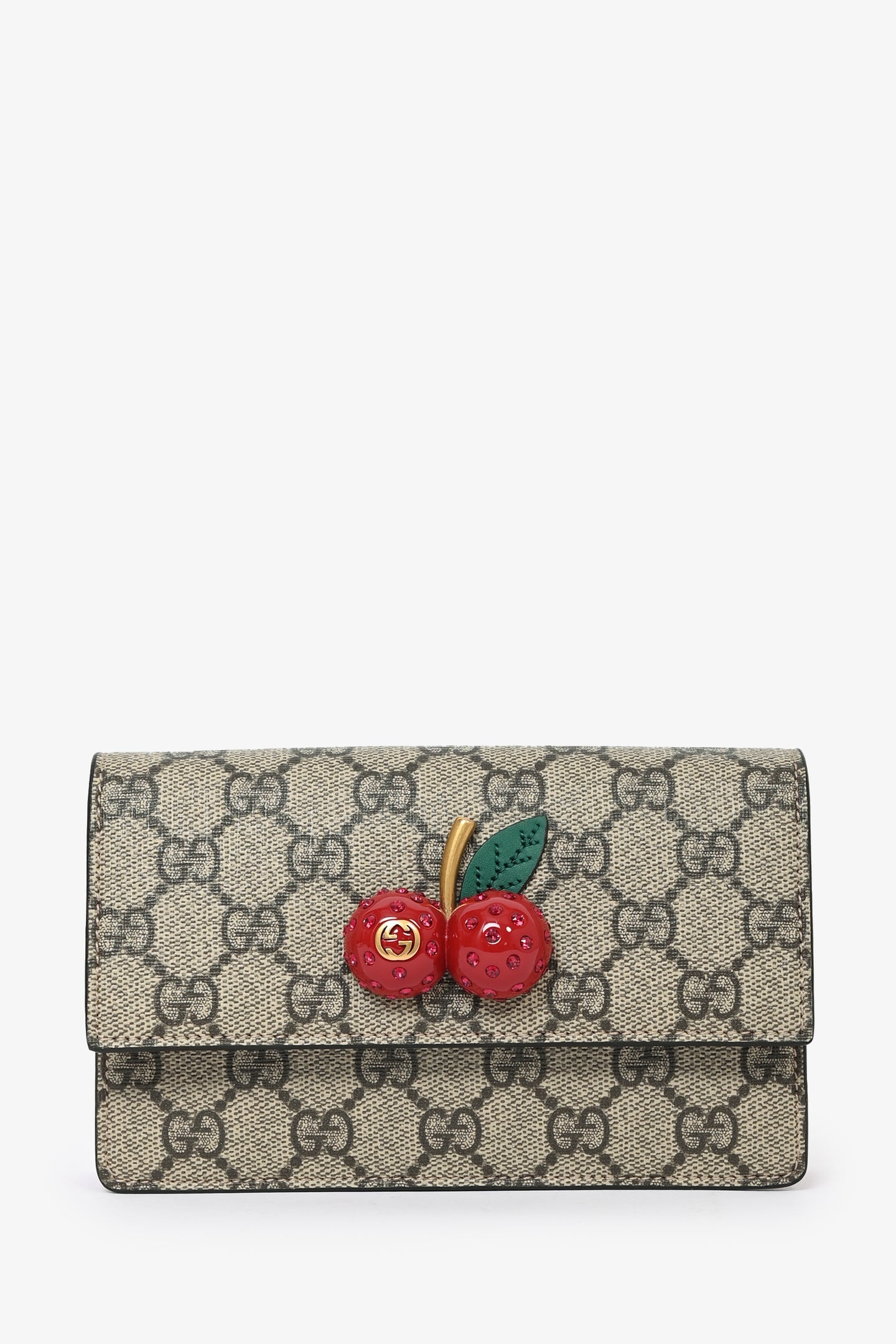 Gucci GG Supreme Cherry Chain Bag