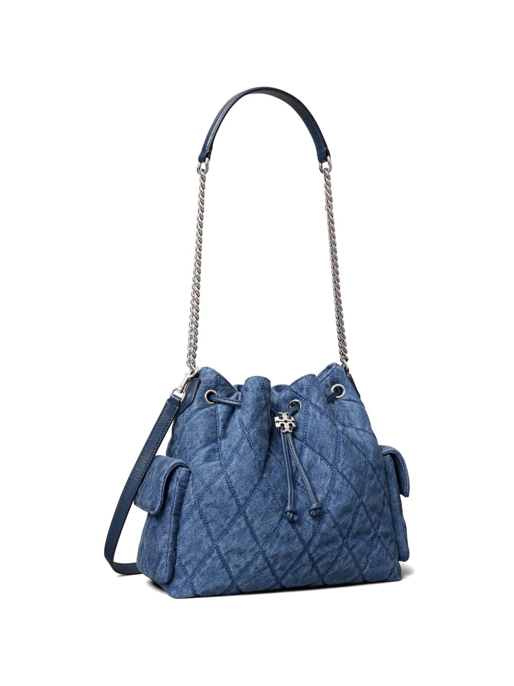 Tory Burch Charlie Quilted Drawstring Shoulder Bag