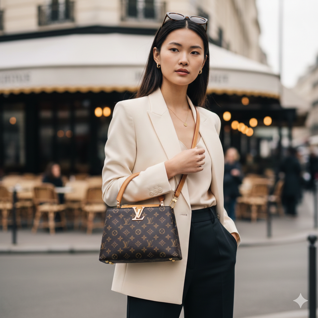 Louis Vuitton Monogram LV Top Handle Bag