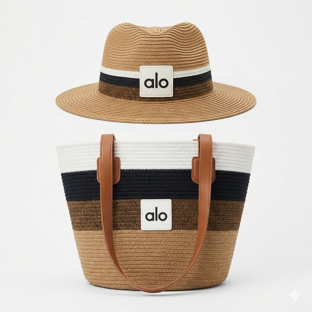 Alo Yoga Sun Hat & Tote Set