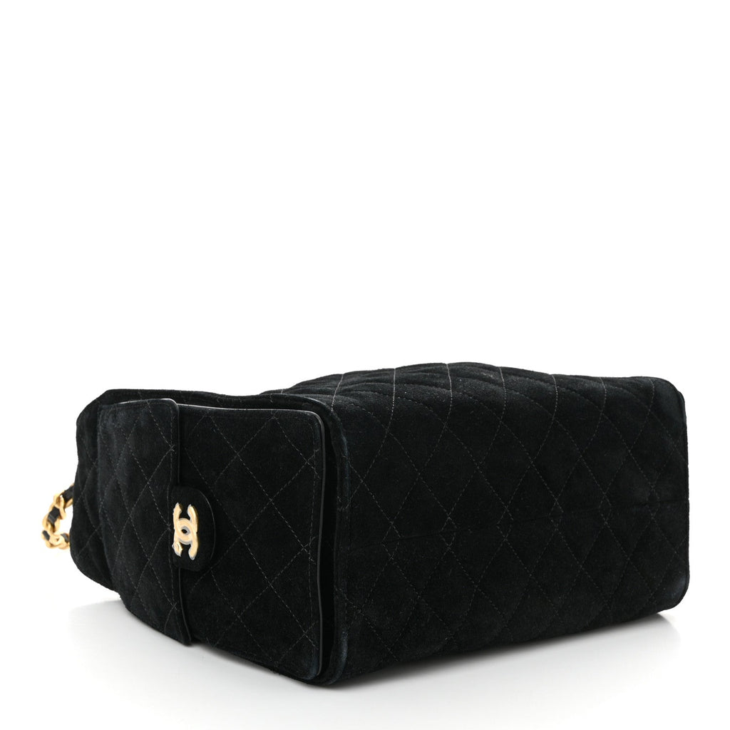 Chanel 25 Quilted Suede Handbag