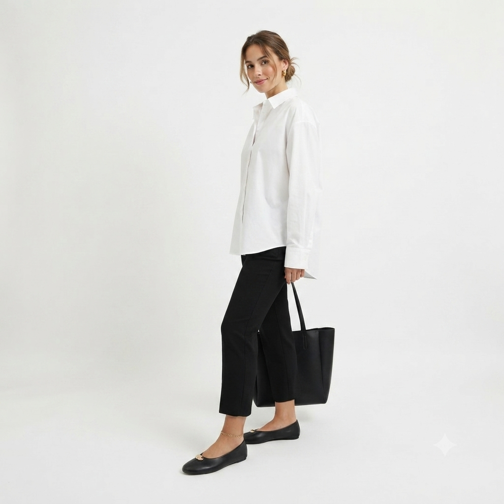 Zara Leather Ballet Flats