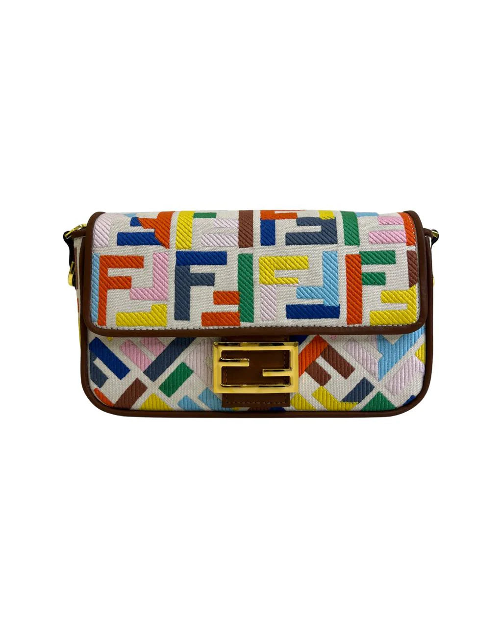 Fendi Baguette Bag – Multicolor Canvas
