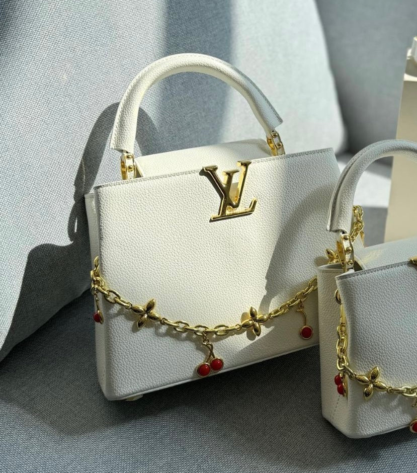 Louis Vuitton Capucines Cherry Charm Bag