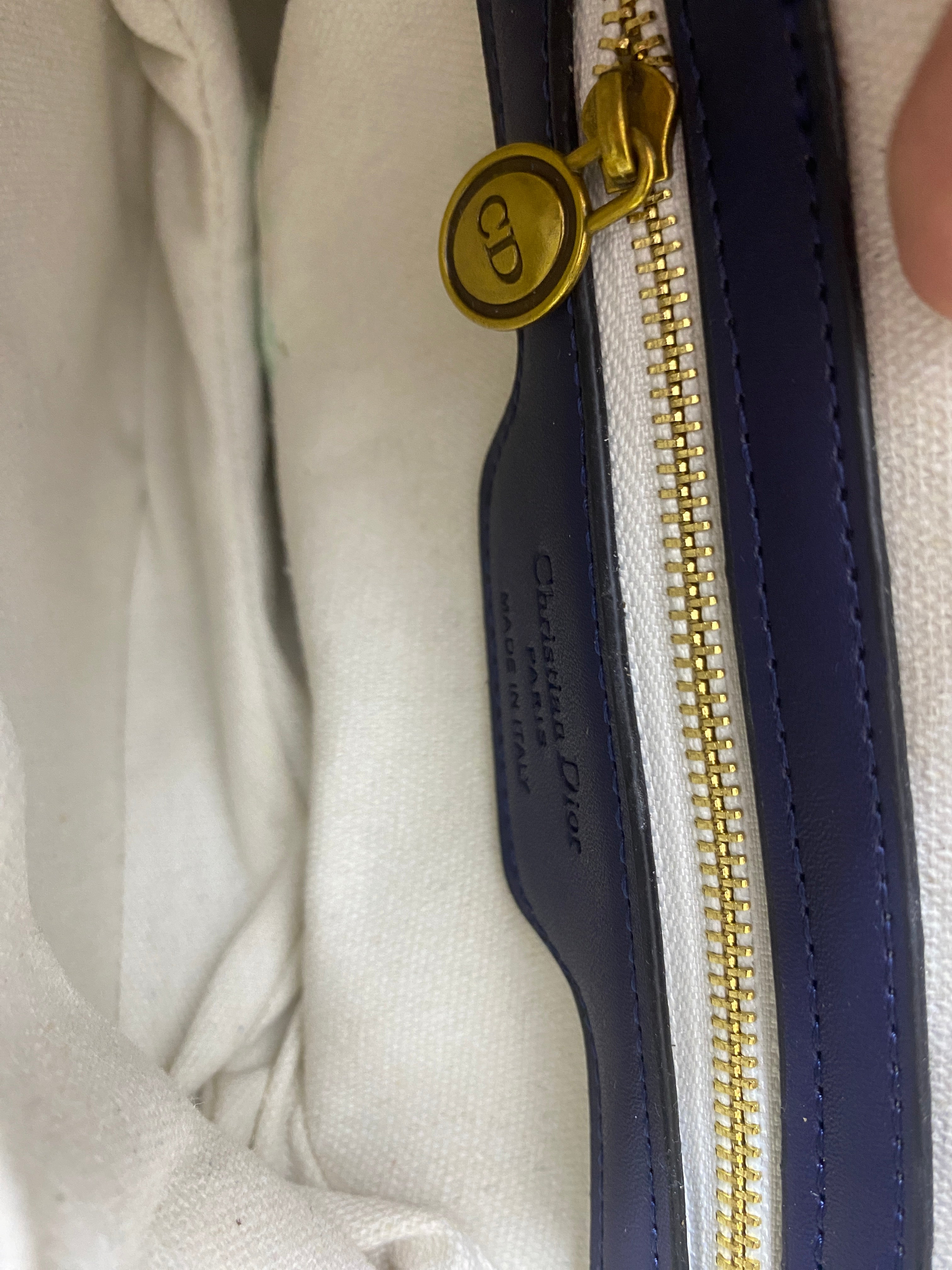 Dior Saddle Bag Blue Denim Oblique Jacquard