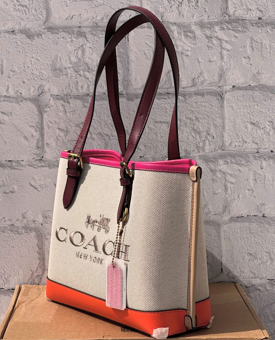 Coach Canvas and Leather Tote Bag