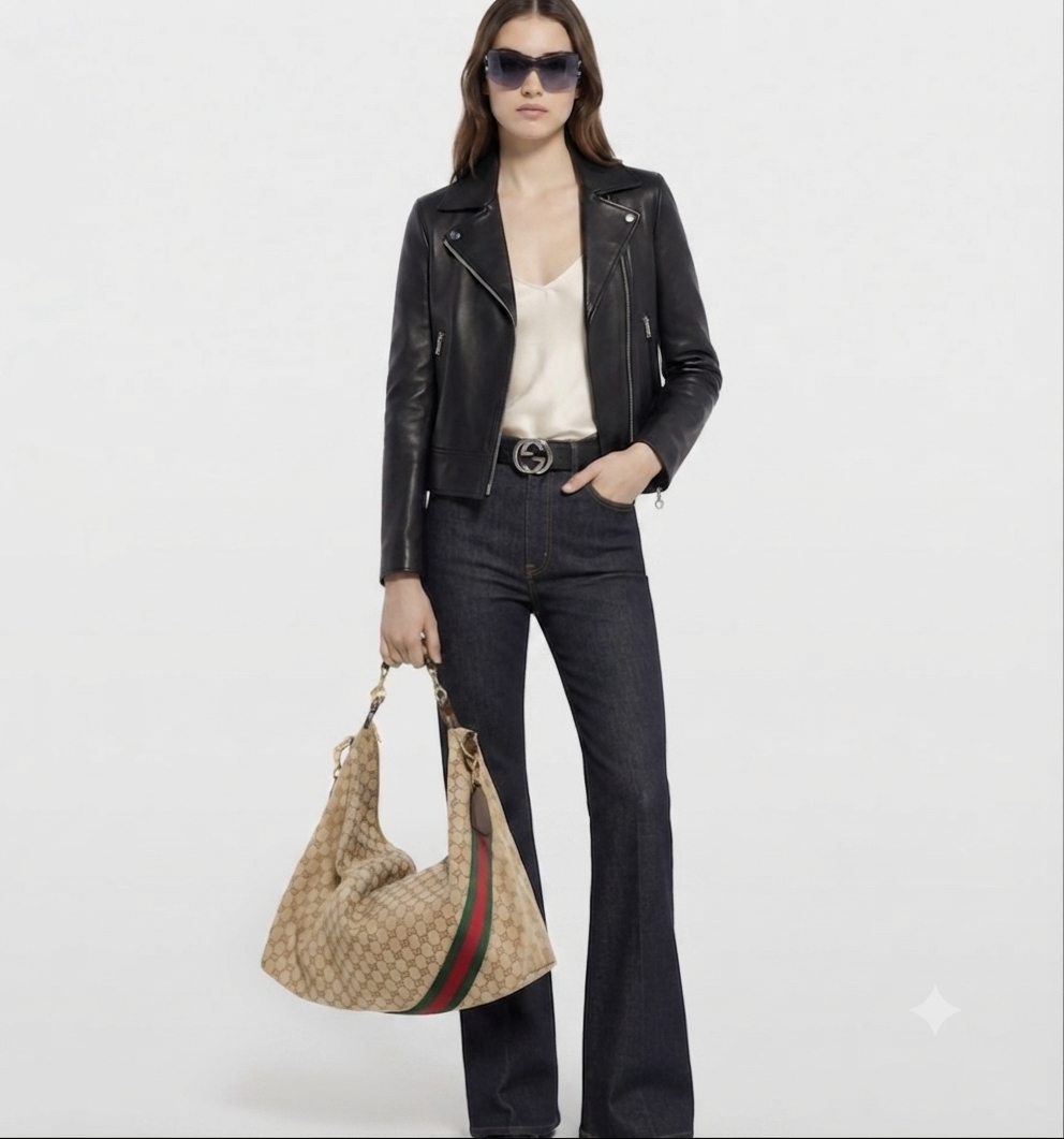 Gucci GG Canvas Large Hobo Bag