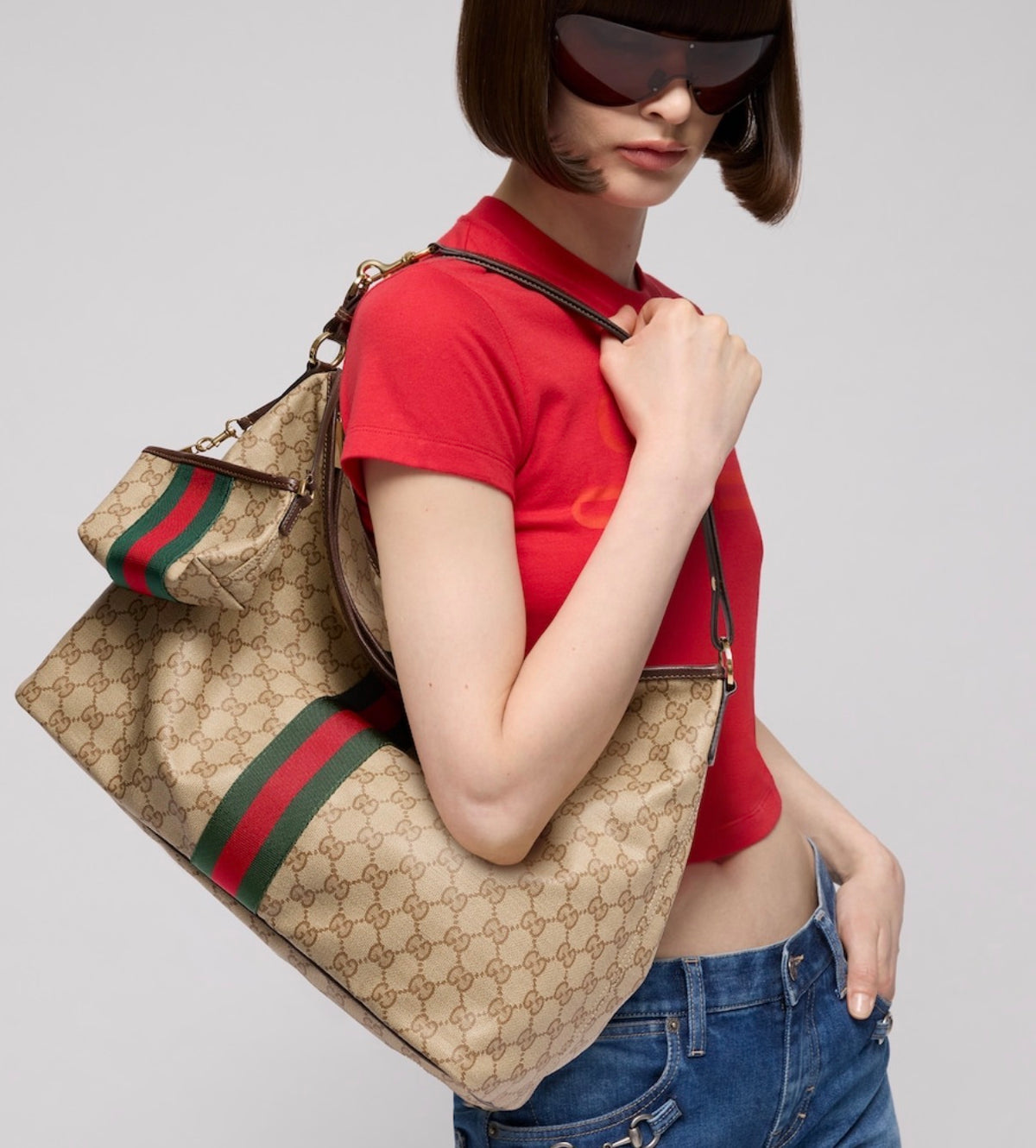 Gucci Atticus Large Hobo Bag with Pouch