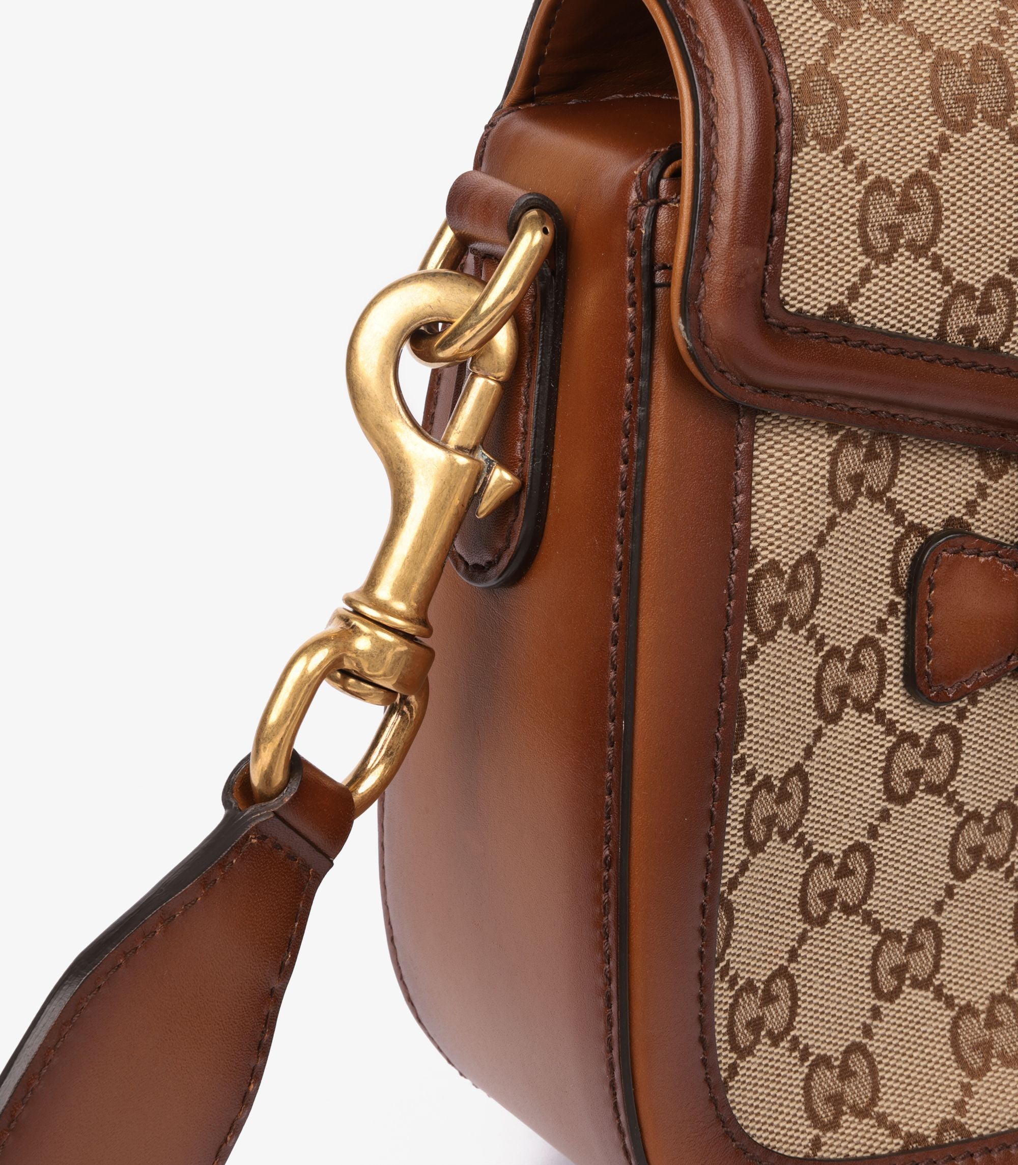 Gucci Horsebit GG Supreme Shoulder Bag