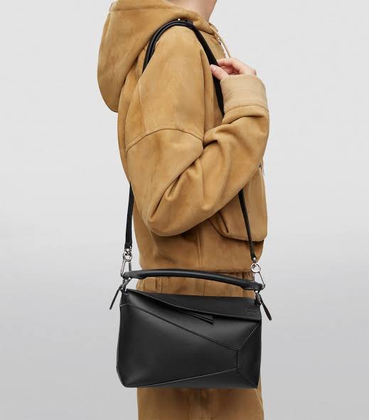 LOEWE Leather Featherlight Puzzle Top-Handle Bag