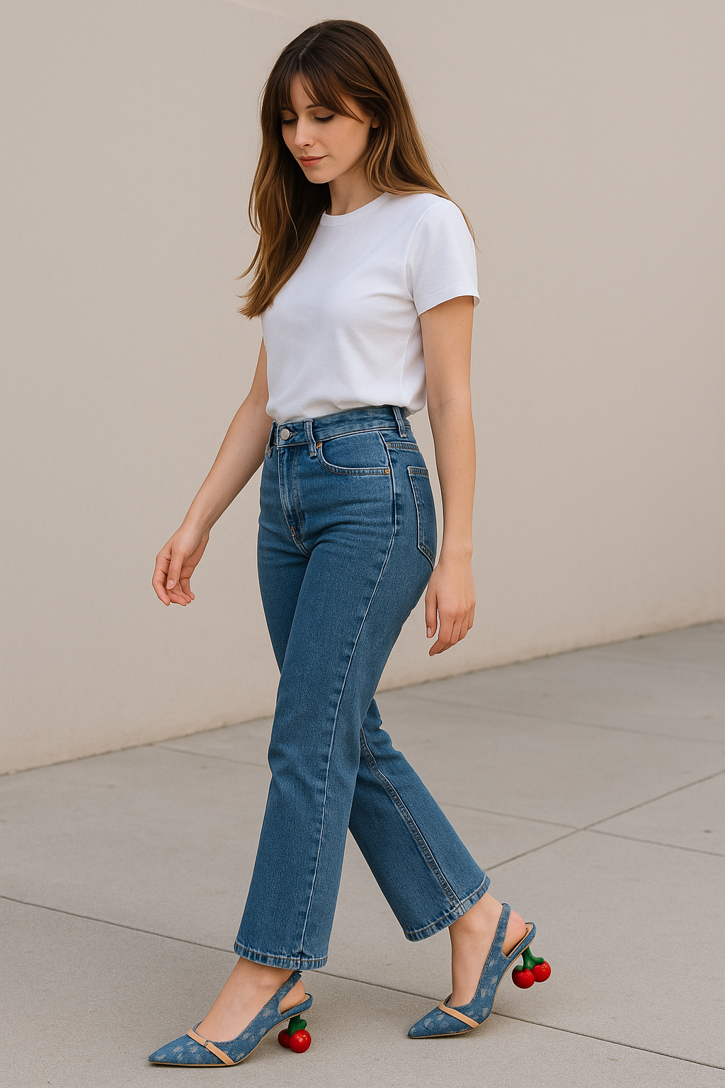 Louis Vuitton Cherry Monogram Slingback Heels