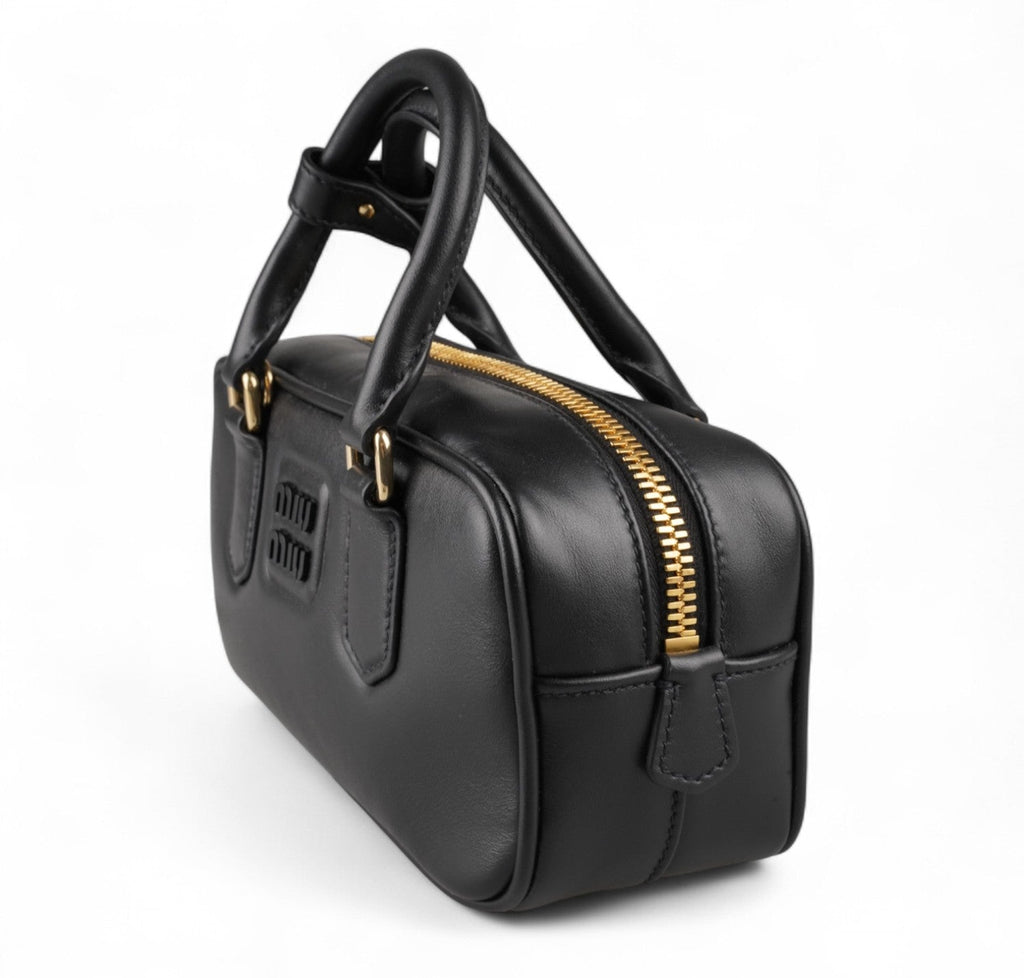 Miu Miu Leather Mini Top Handle Bag