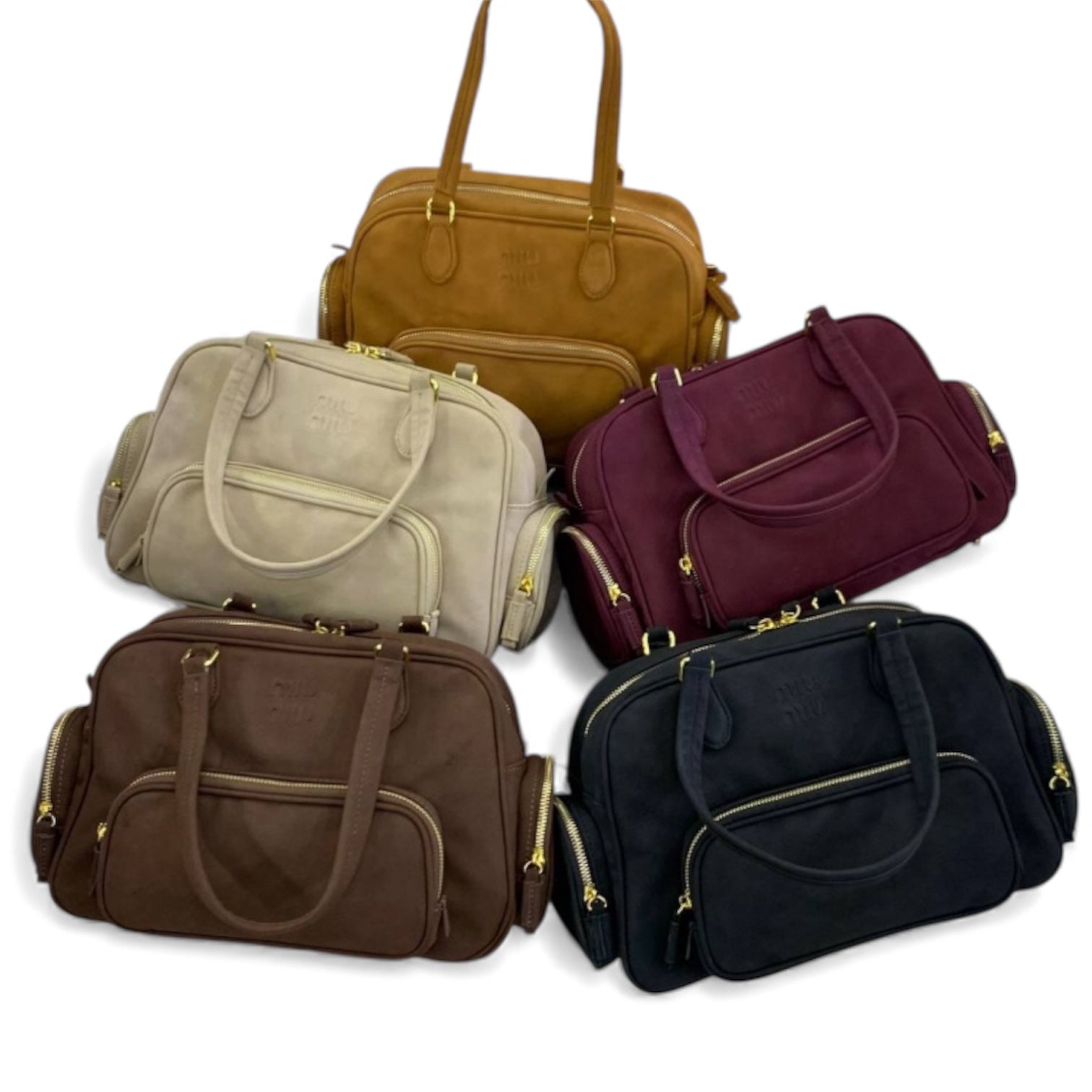 Miu Miu Velvety Leather Utility Bag