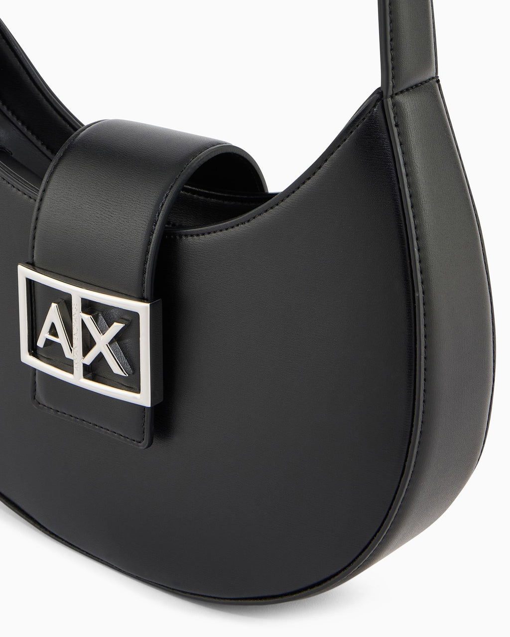 Armani Exchange Logo Buckle Shoulder Bag