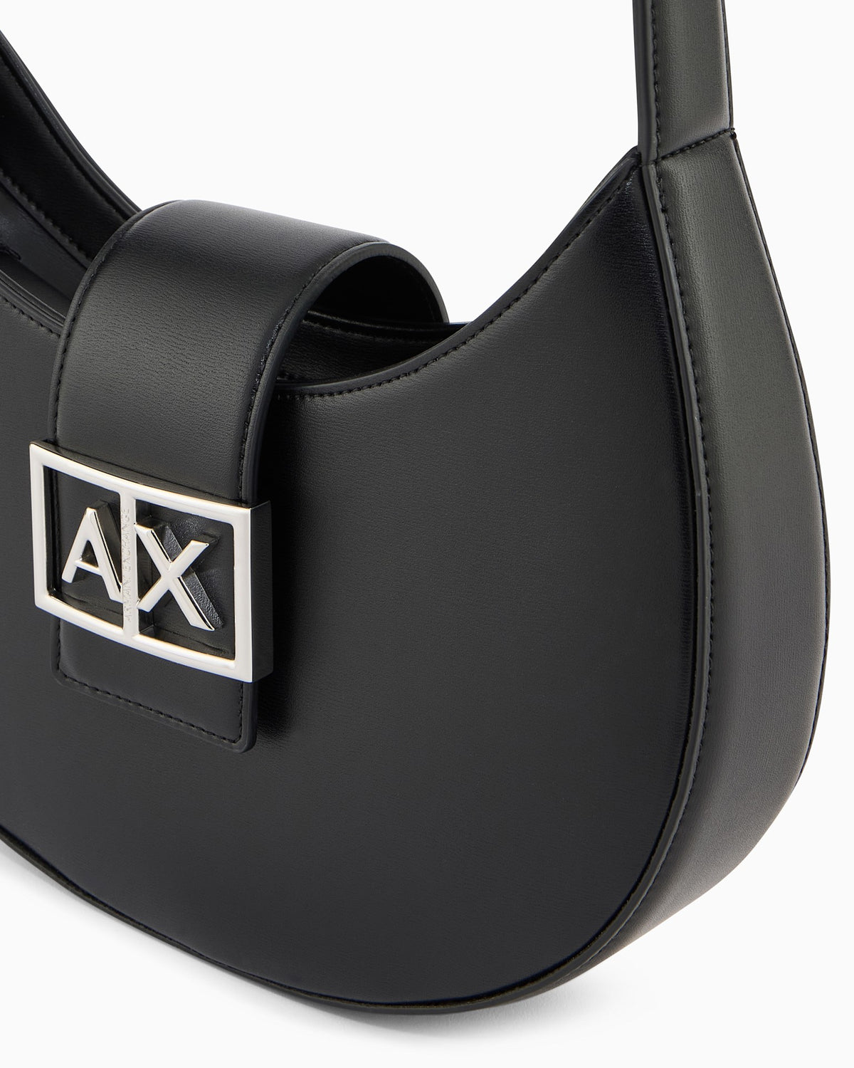 Armani Exchange Logo Buckle Shoulder Bag