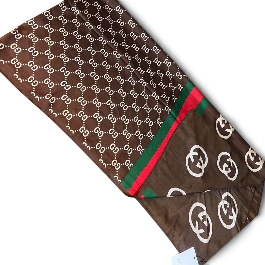 Gucci GG Monogram Web Stripe Scarf