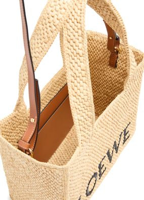 Loewe Standard A5 Tote in Raffia