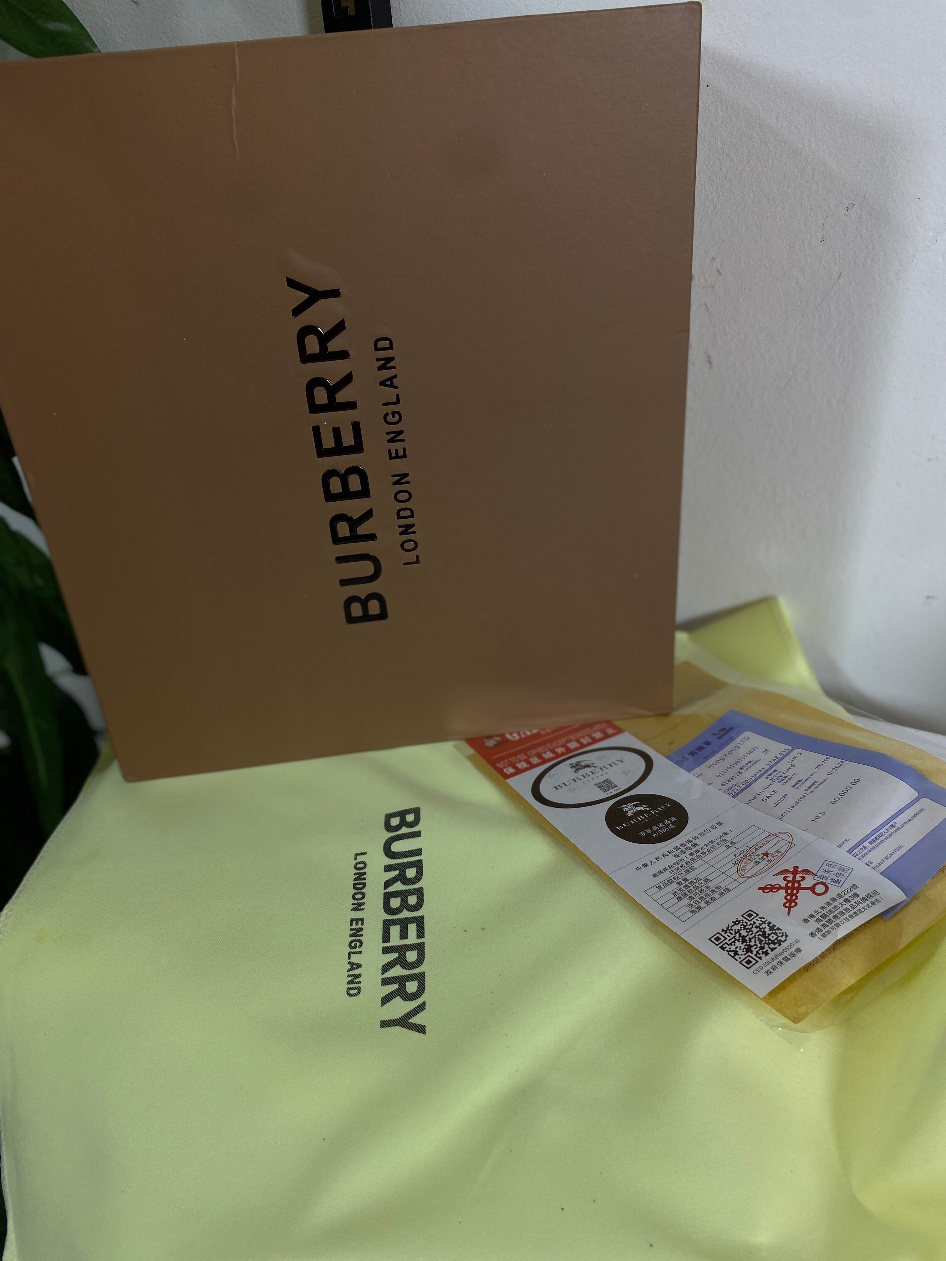 Burberry Check Tote Bag