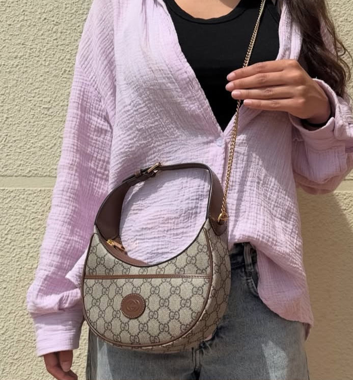 Gucci GG Half Moon Shoulder Bag