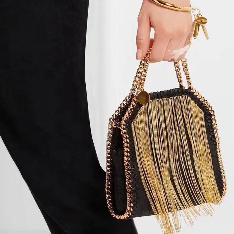 Stella McCartney Falabella Fringe Mini Tote Bag