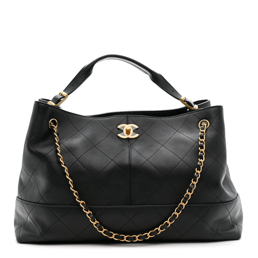 Chanel Calfskin Stitched Large Shopping Bag
