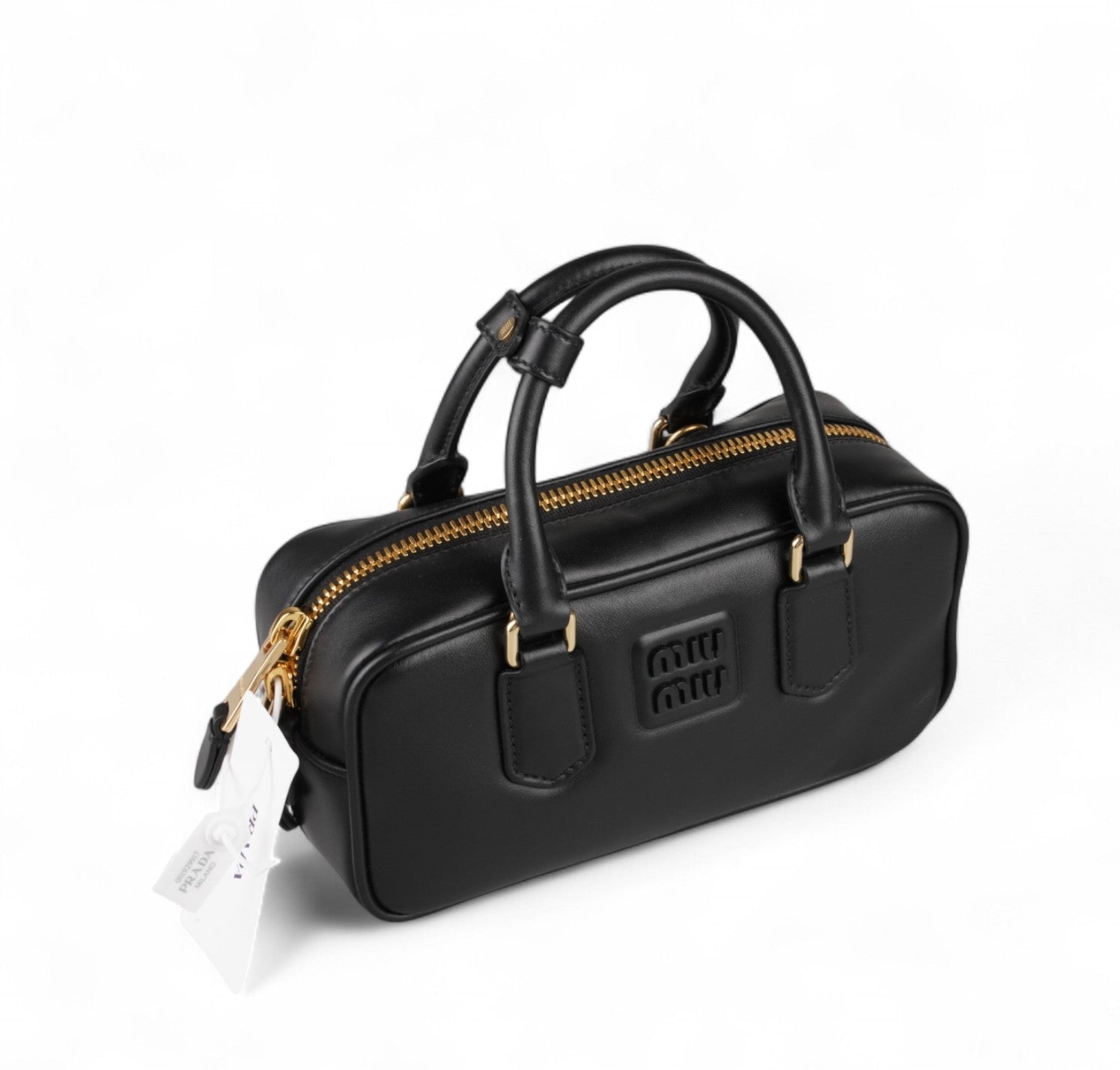 Miu Miu Leather Mini Top Handle Bag