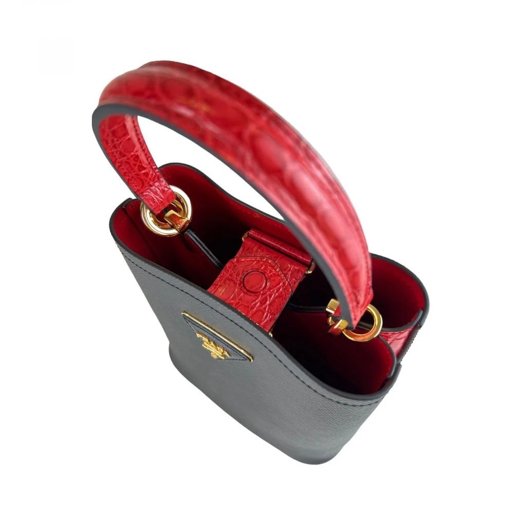 Prada Panier Small Saffiano Leather Bag