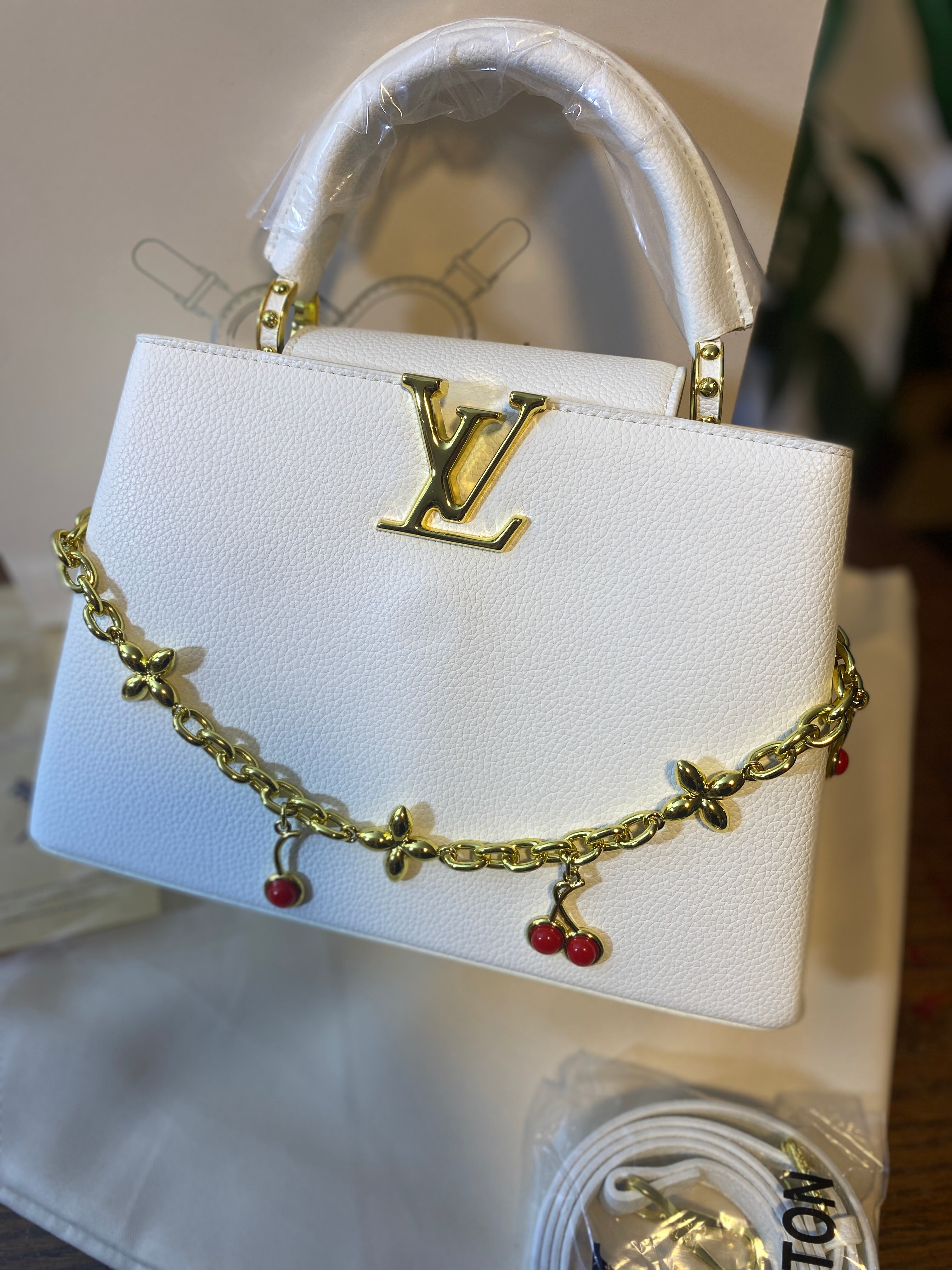 Louis Vuitton Capucines Cherry Charm Bag