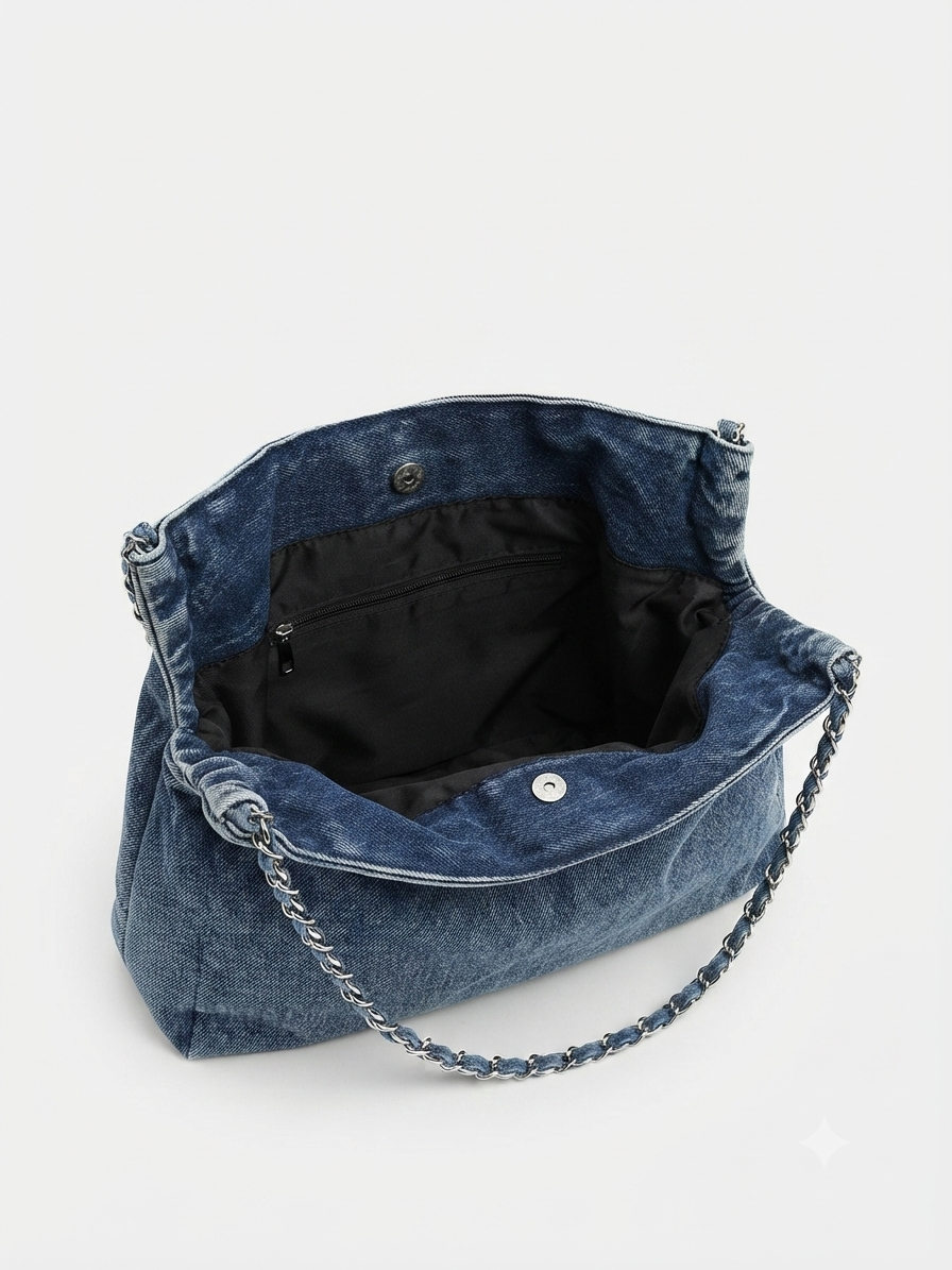 Loewe Flamenco Denim Shoulder Bag