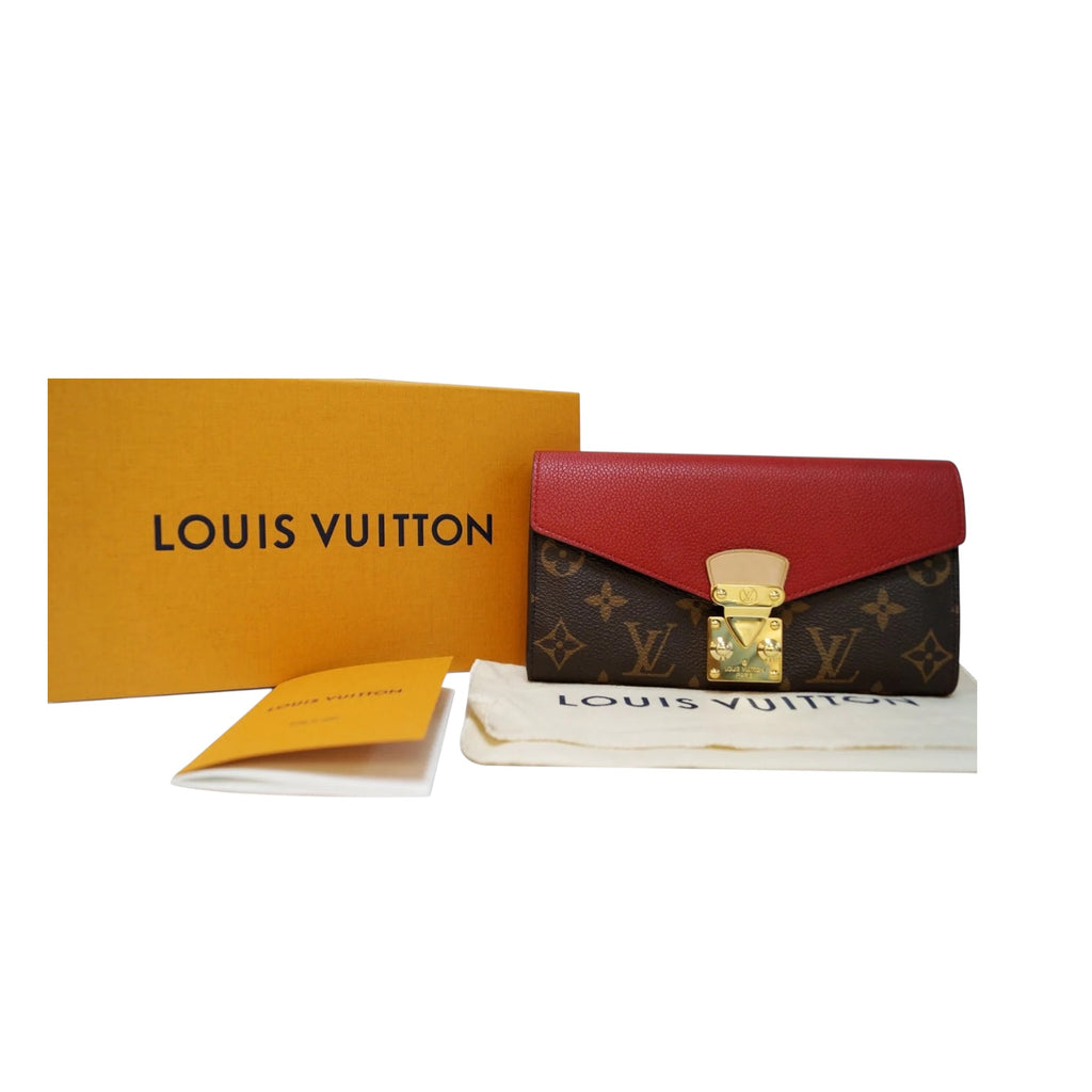 Louis Vuitton Envelope Flap Long Wallet – Monogram with Front Lock Detail