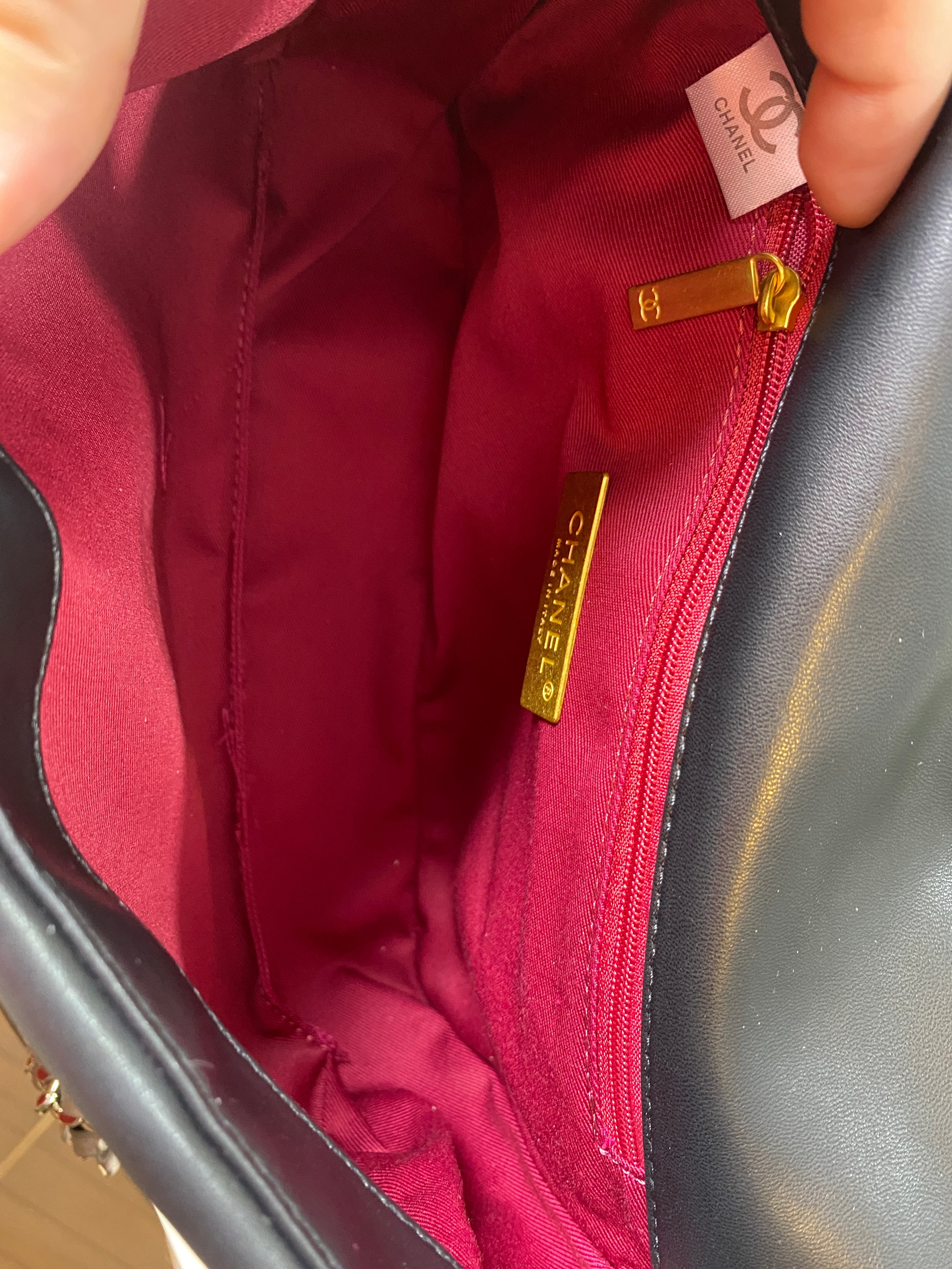 Chanel 19 Bag Small Black Lambskin Leather Crossbody Bag