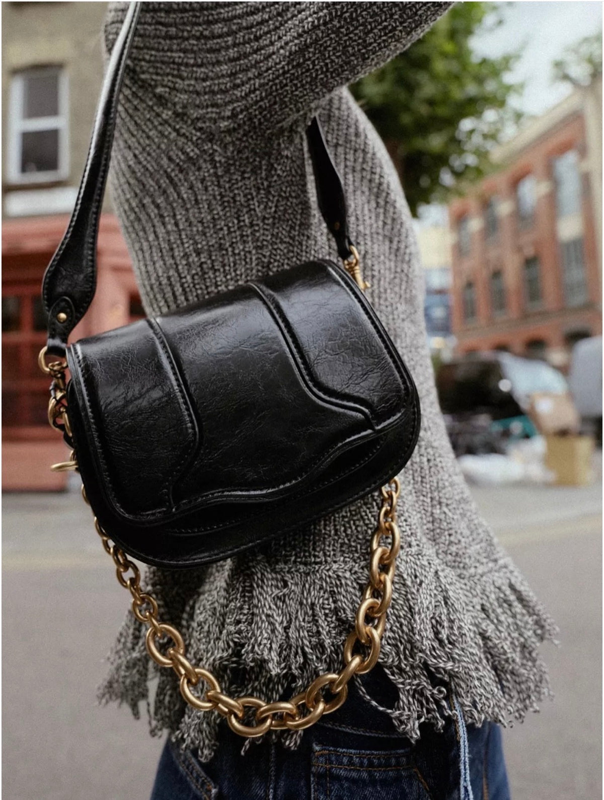 Zara Chain Flap Shoulder Bag