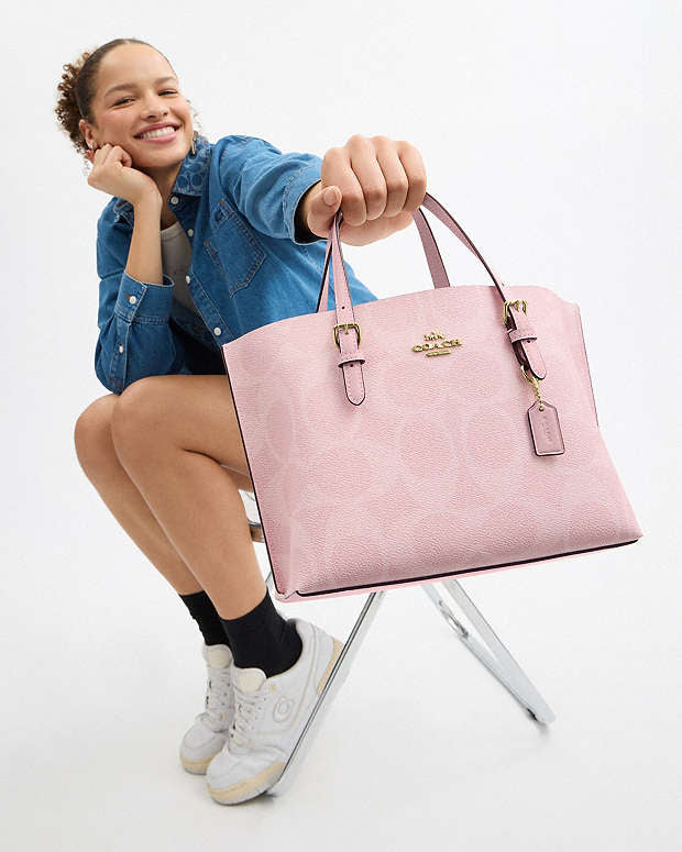 COACH Mollie Tote Bag 25 In Signature Canvas