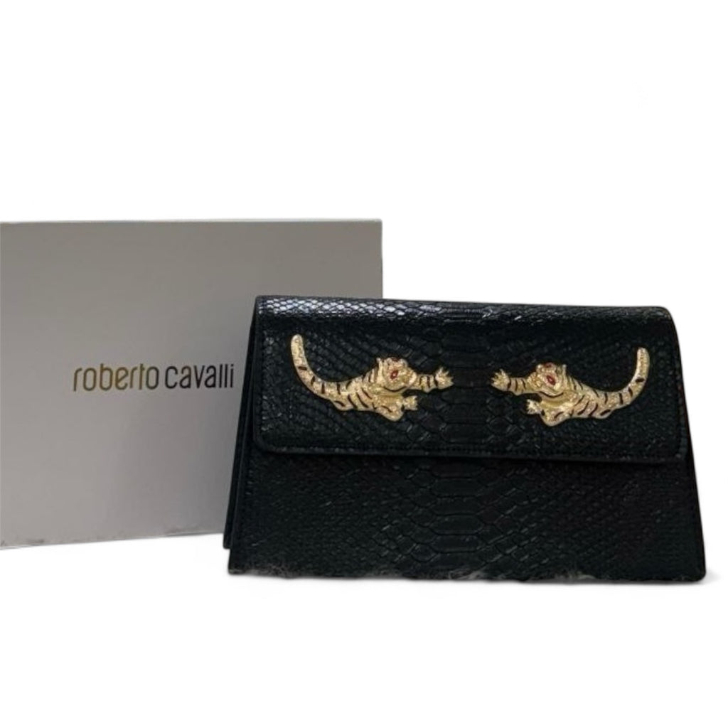 Roberto Cavalli Snake-Texture Bag